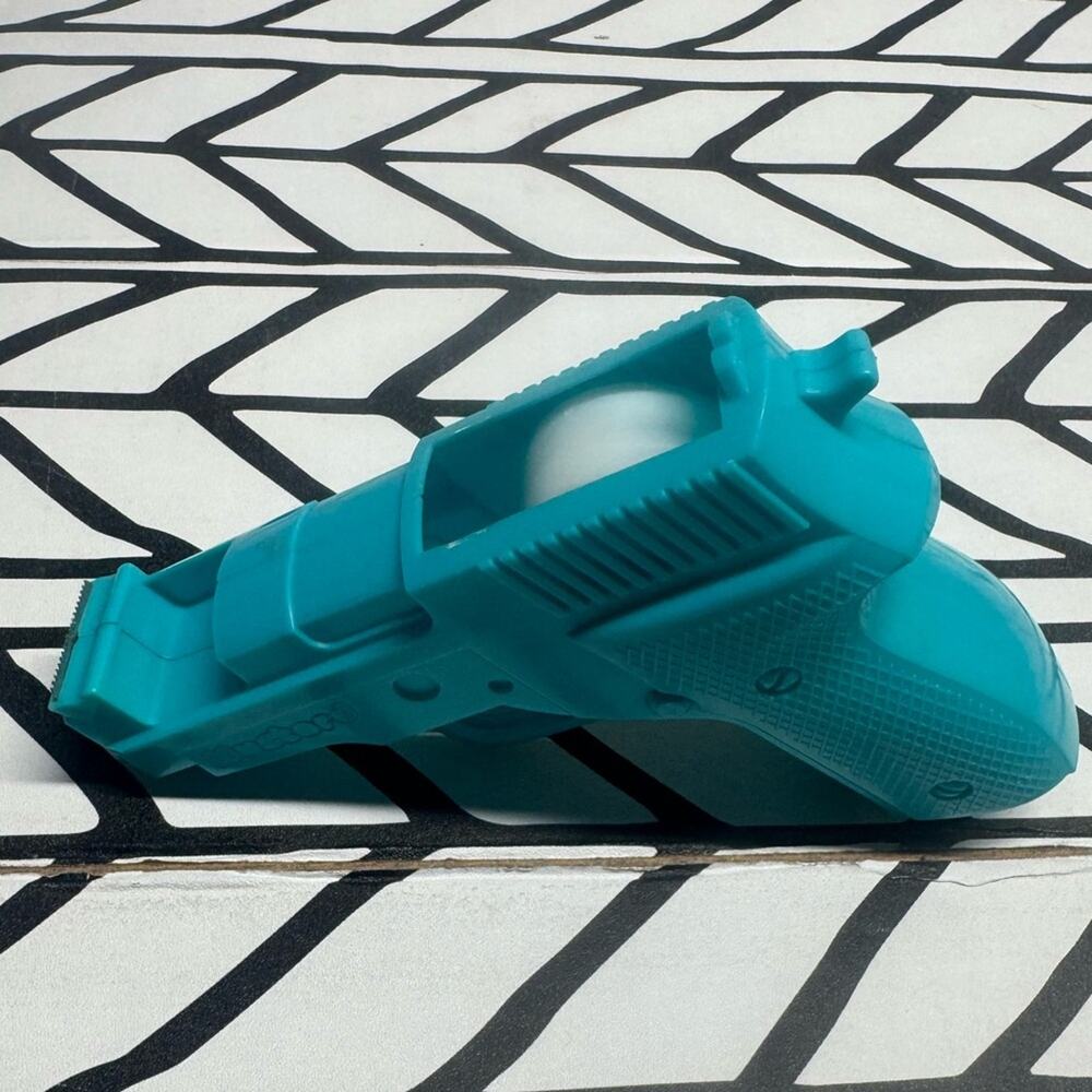 Mustard Teal Plastic Gun Tape Dispenser